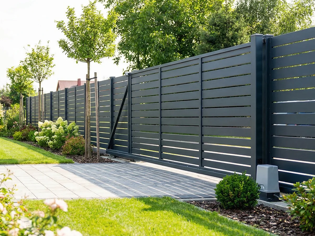 Alu-Gartenzaun